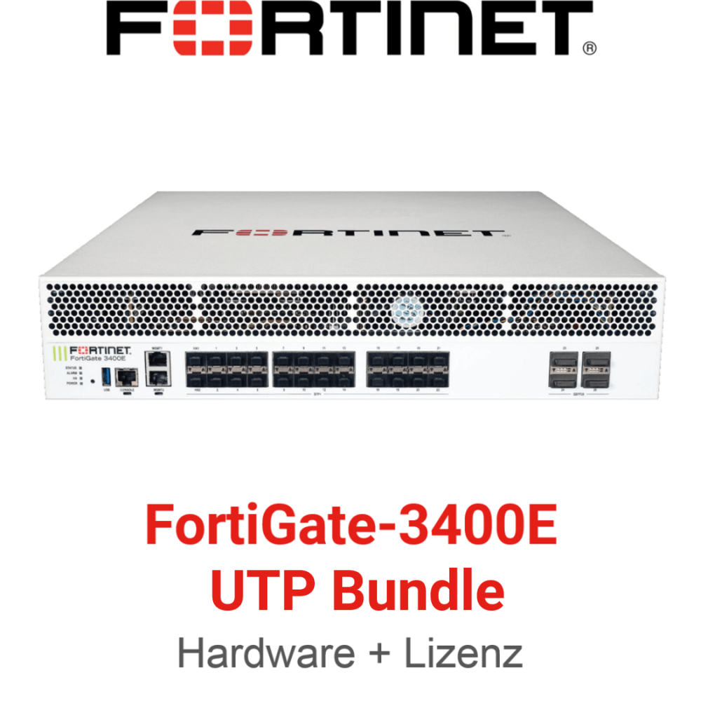 Fortinet FortiGate-3400E - UTM/UTP Bundle (Hardware + Lizenz) (End of Sale/Life)