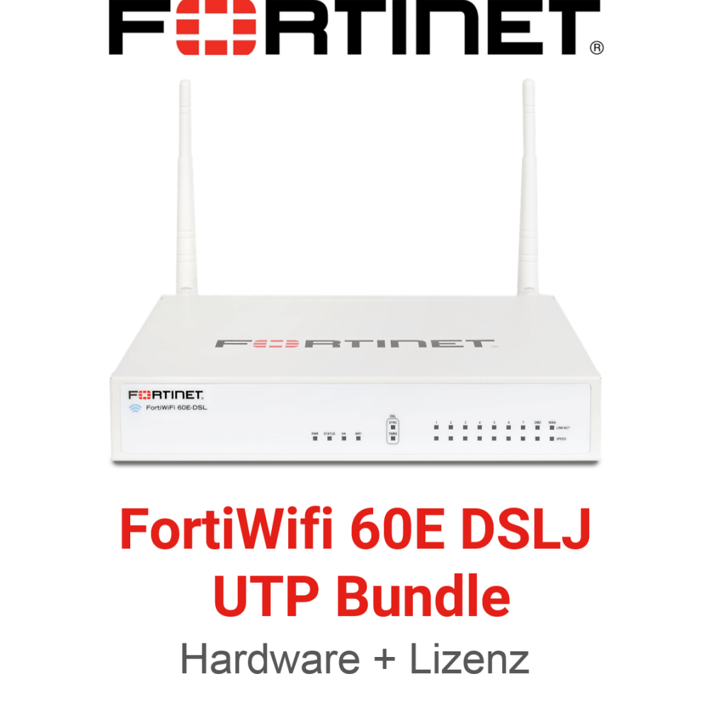 Fortinet FortiWifi-60E-DSLJ - UTM/UTP Bundle (End of Sale/Life)