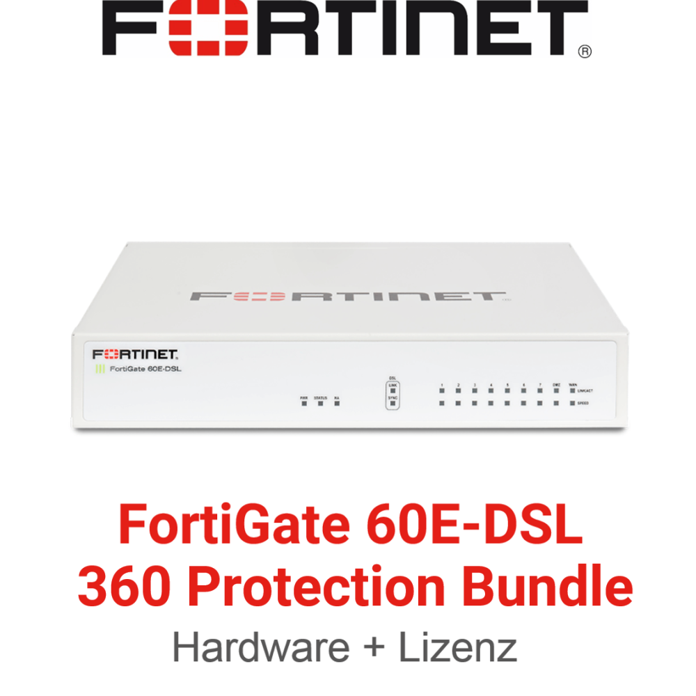 Fortinet FortiGate-60E-DSL - 360 Bundle (End of Sale/Life)