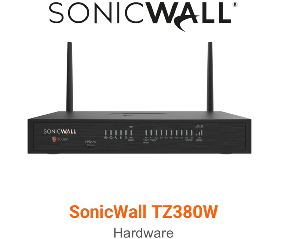 SonicWall TZ380W Appliance Wireless-Ax Intl