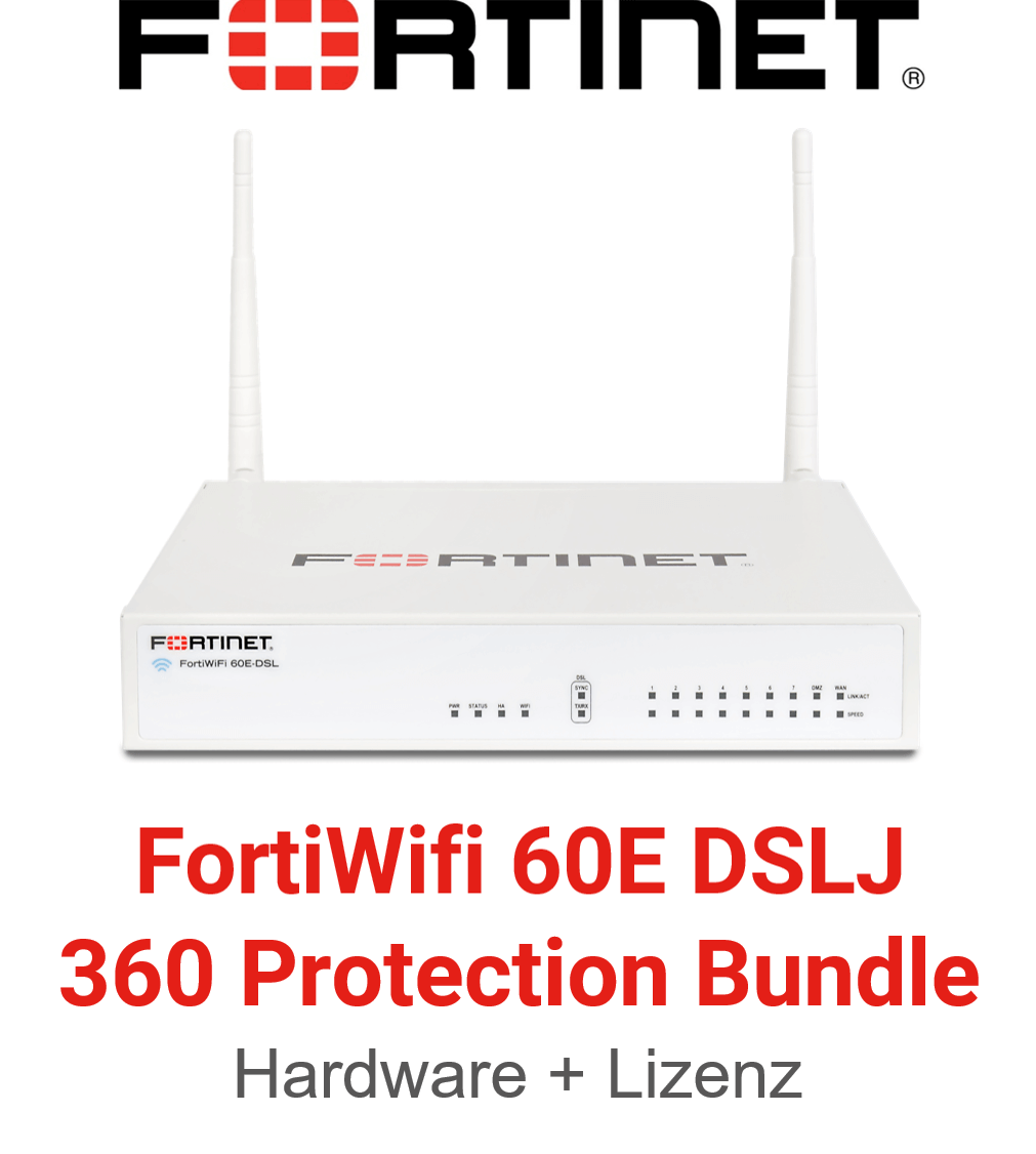 Fortinet FortiWiFi-60E DSLJ - 360 Bundle (End of Sale/Life)