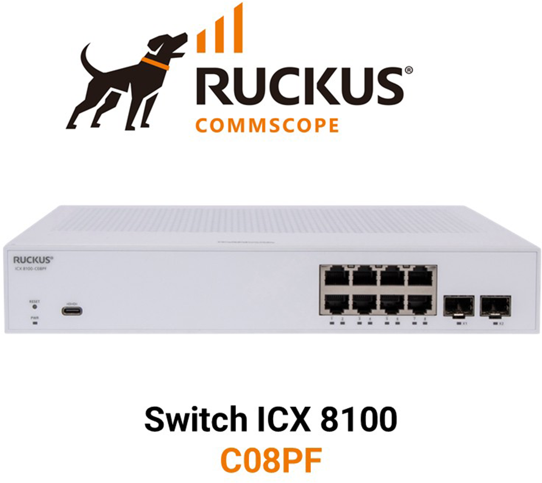 Ruckus ICX8100-C08PF Switch