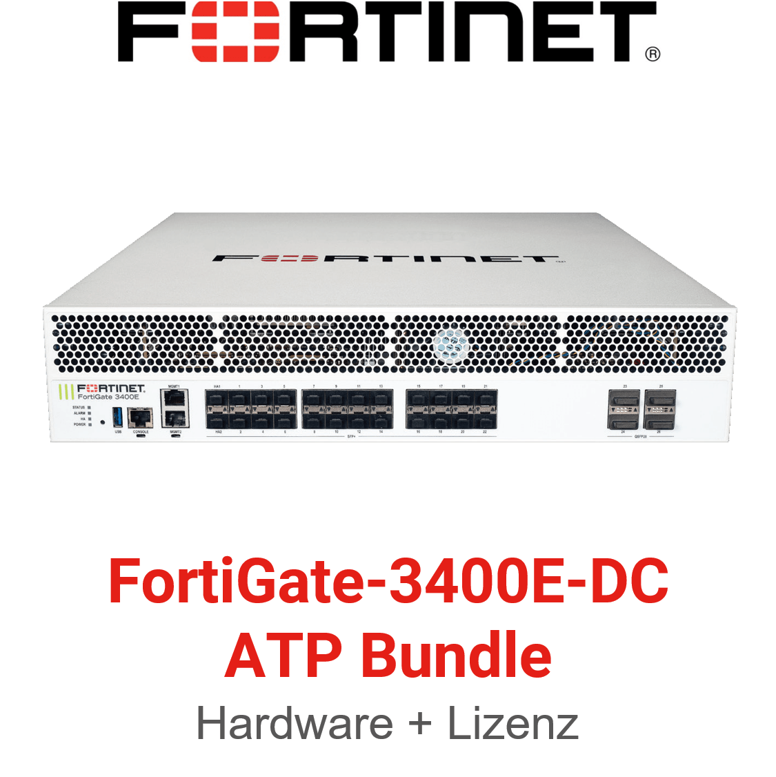 Fortinet FortiGate-3400E-DC - ATP Bundle (Hardware + Lizenz) (End of Sale/Life)